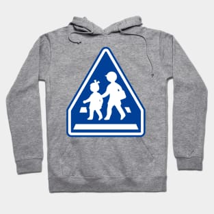 Japanese Children Crossing Sign Hoodie